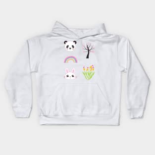 Pink aesthetic cute pack Kids Hoodie